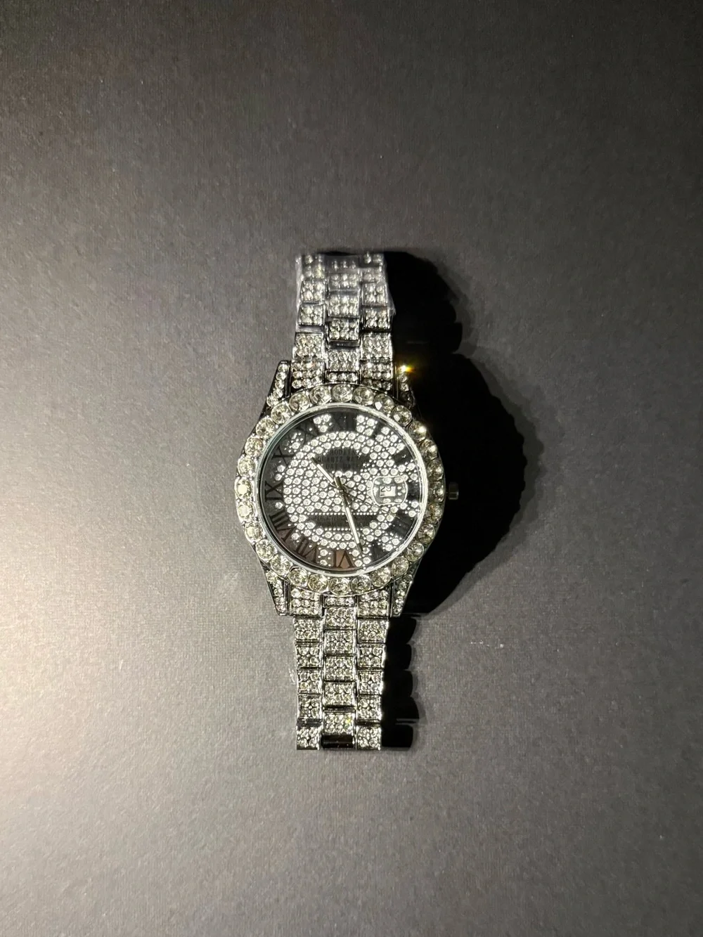 Silver Moissanite Gemstone Watch